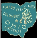 OHIO PIN OH STATE SHAPE PINS